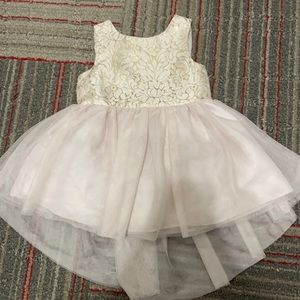 Hi low dress 12M Mia and Mimi formal gold